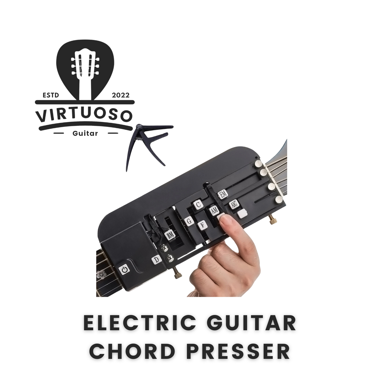 GuitarVirtuoso™️ Electric Guitar Chord Presser